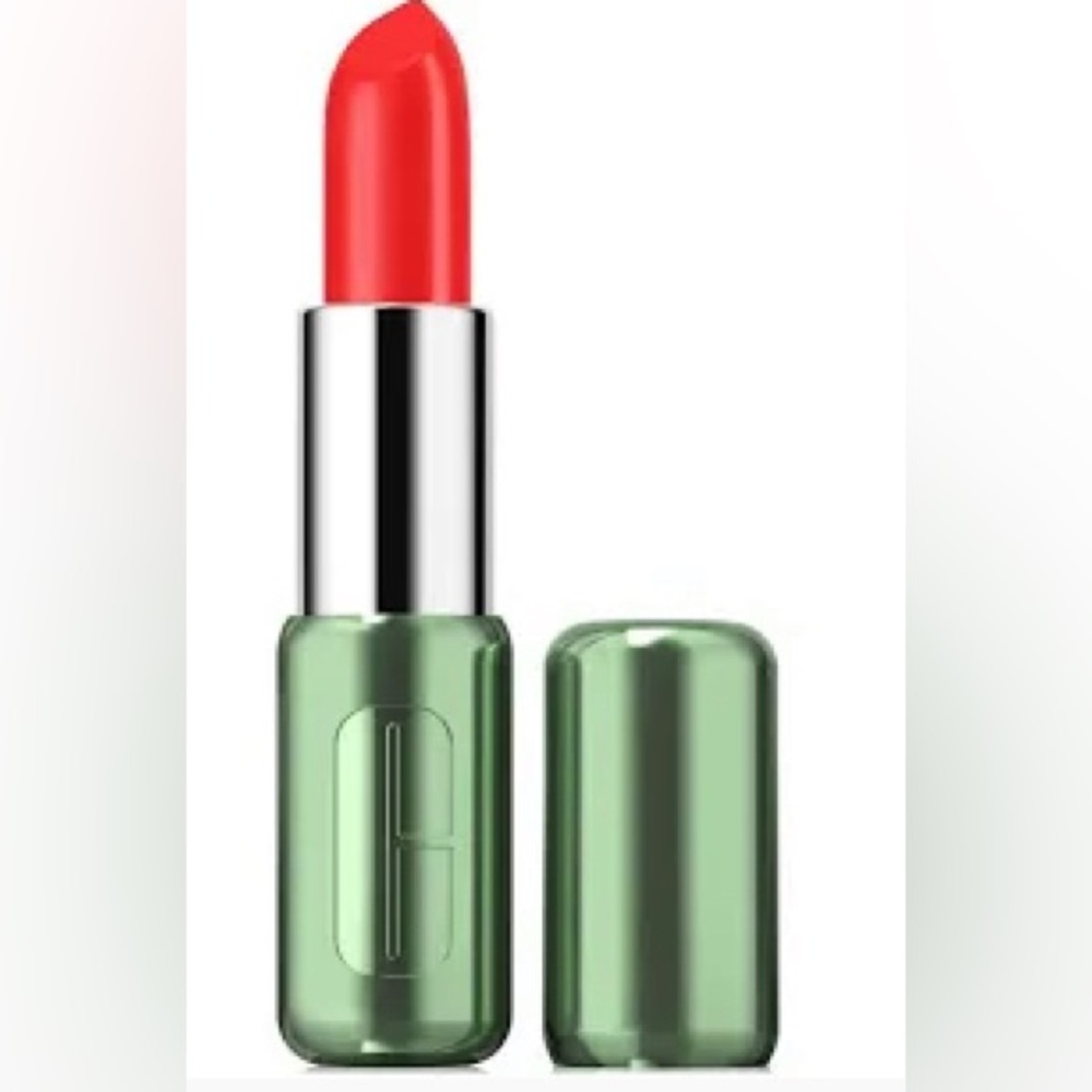 Clinique long wearing lipstick in Poppy pop